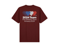 Arte Antwerp Teo Back Team T-Shirt Bordeaux SS24 026T