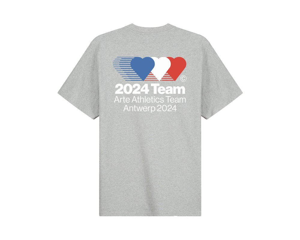 Arte Antwerp Teo Back Team T-Shirt Grey SS24 026T