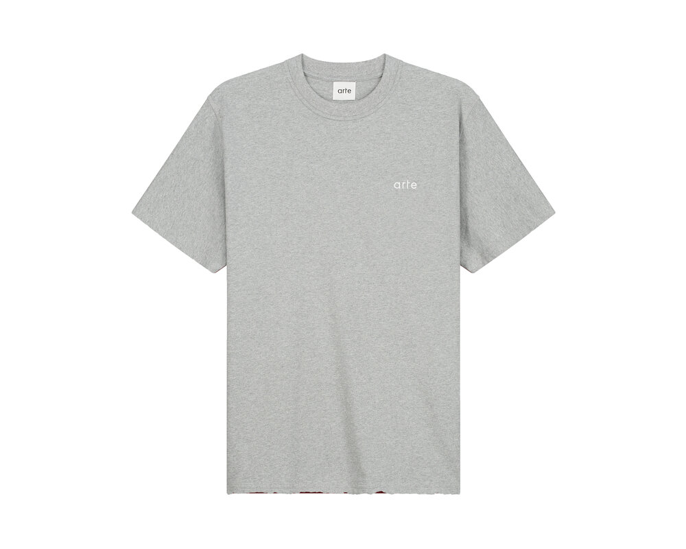 Arte Antwerp Teo Back Team T-Shirt Grey SS24 026T