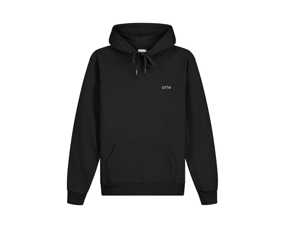 Arte Antwerp Hank Back Team Hoodie Black SS24 046H