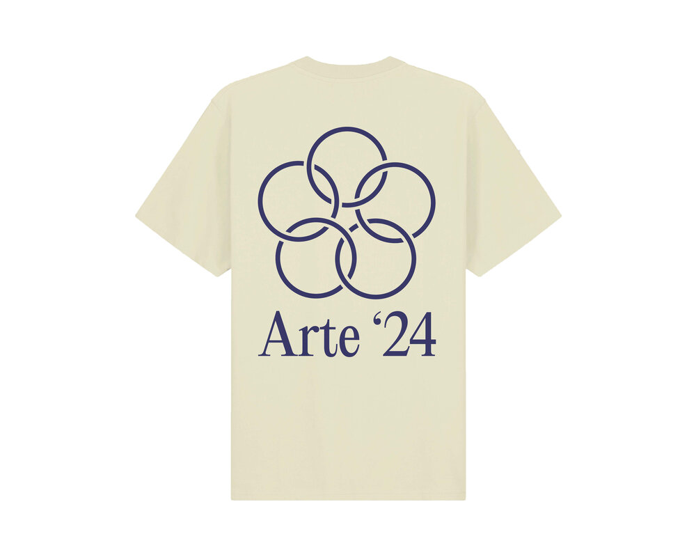 Arte Antwerp Teo Back Rings T-Shirt Cream SS24 032T