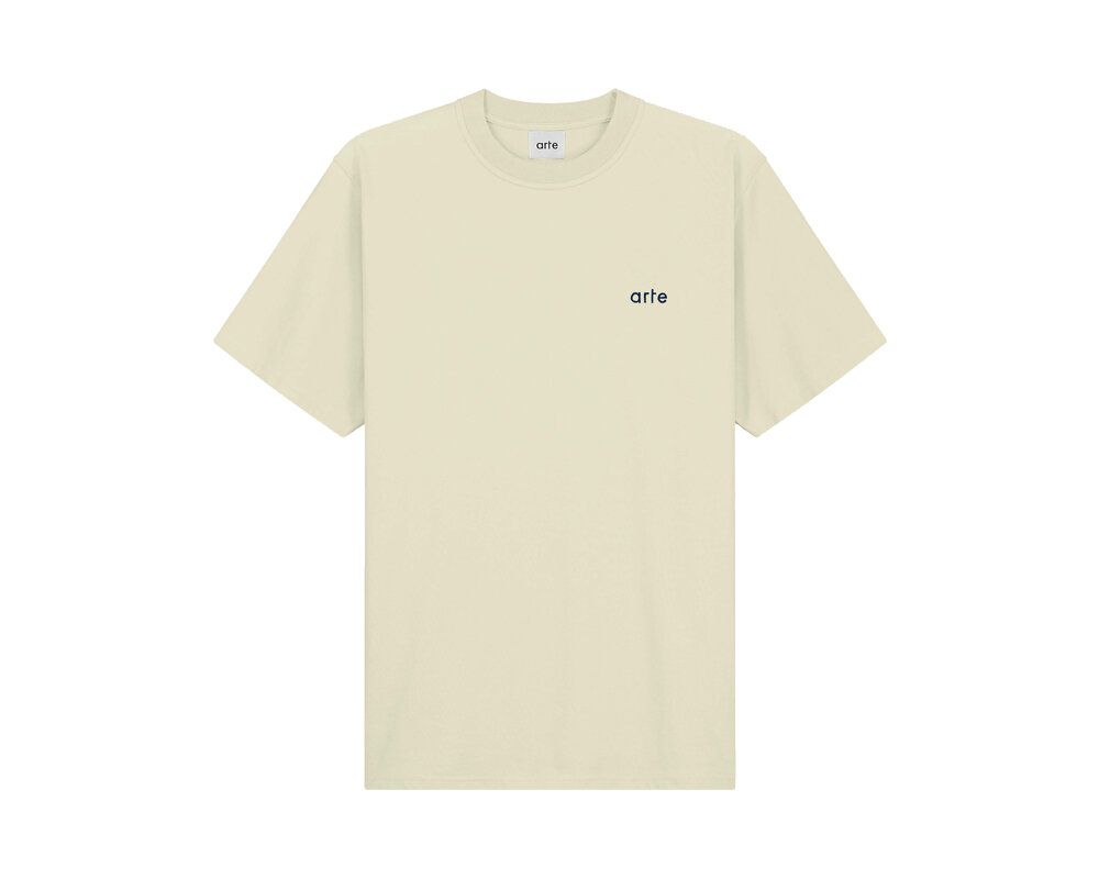 Arte Antwerp Teo Back Rings T-Shirt Cream SS24 032T