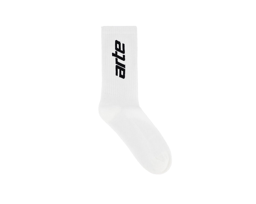 Arte Antwerp Vertical Socks White SS24 161SK