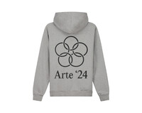 Arte Antwerp Hank Back Rings Hoodie Grey SS24 049H