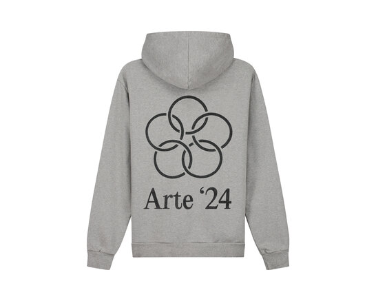 Hank Back Rings Hoodie Grey SS24 049H Arte Antwerp Hank Back Rings Hoodie Grey SS24 049H