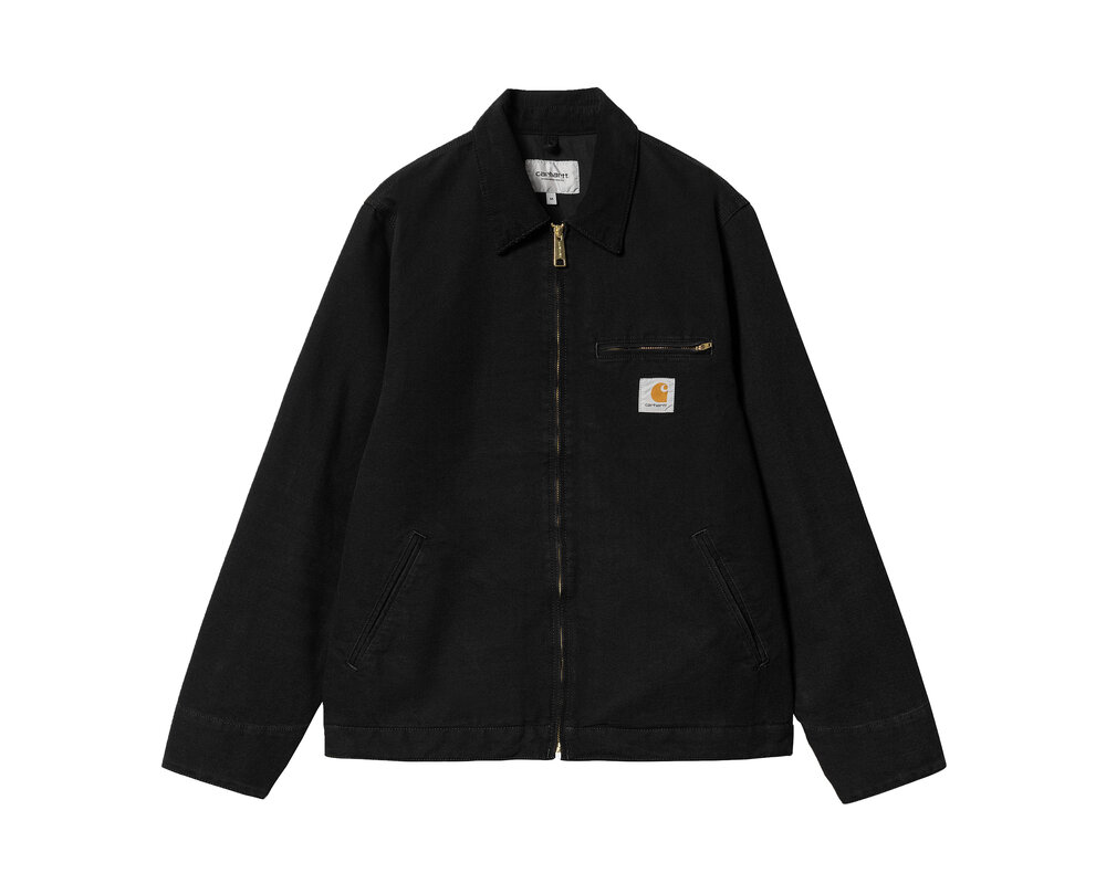 Carhartt WIP Detroit Jacket Black Aged Canvas Black I032940.00E.3K03