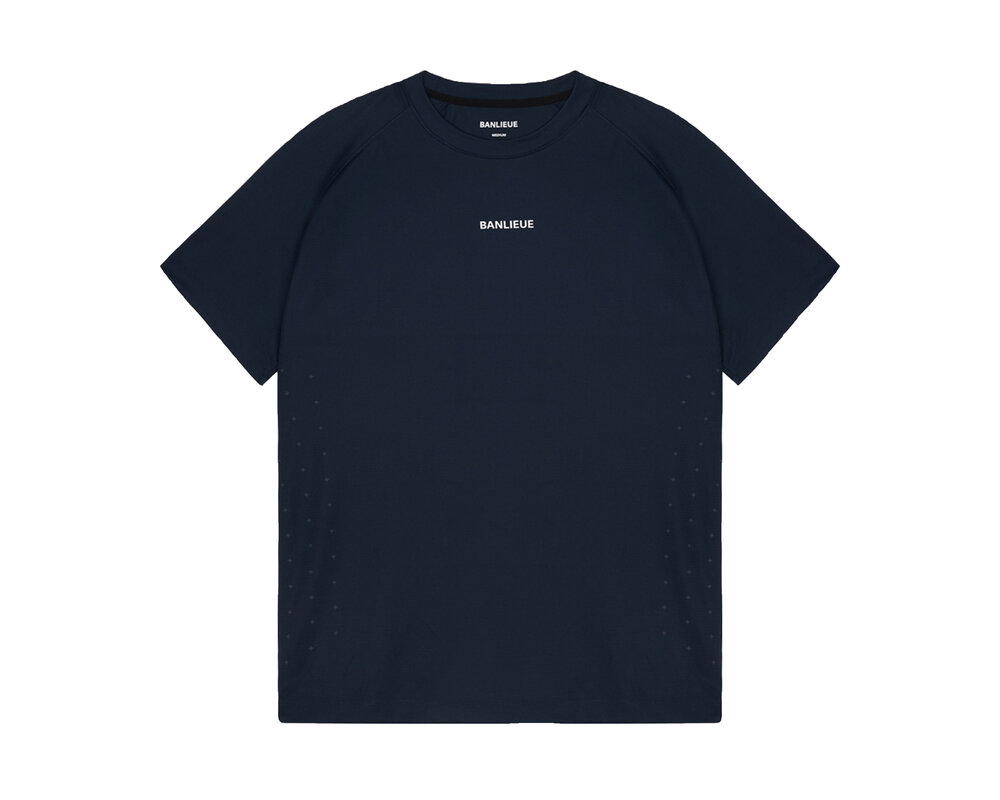 Clan de Banlieue B+ Performance T-Shirt Navy BPLUS-FW23-TS01-409