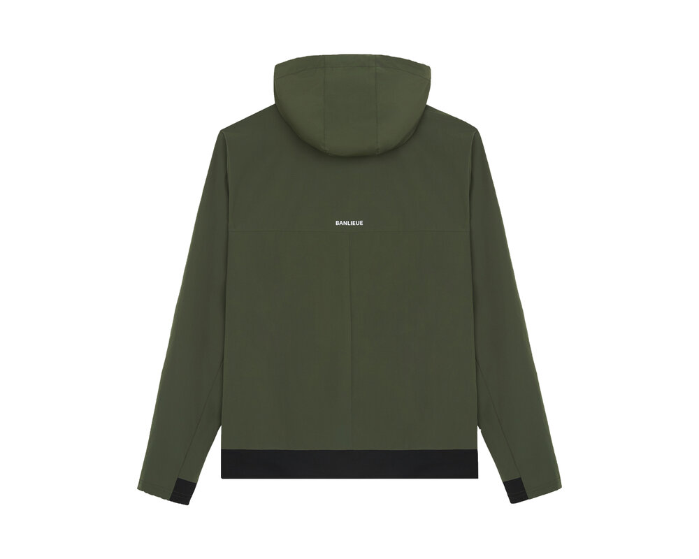 Clan de Banlieue B+ Performance Hooded Tracktop Nardo Green BPLUS-FW23-TRT02-330