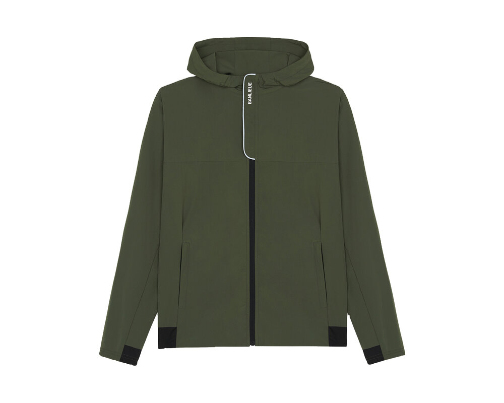 Clan de Banlieue B+ Performance Hooded Tracktop Nardo Green BPLUS-FW23-TRT02-330