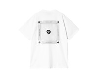 Carhartt WIP S/S Heart Bandana T-Shirt White Black Stone Washed 1033116.00A.06.03