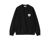 Carhartt WIP Heart Bandana Sweat Black White Stone Washed 1033246.002.06.03