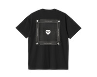 Carhartt WIP S/S Heart Bandana T-Shirt Black White Stone Washed 1033116.002.06.03