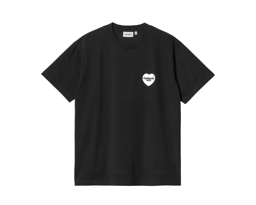 Carhartt WIP S/S Heart Bandana T-Shirt Black White Stone Washed 1033116.002.06.03