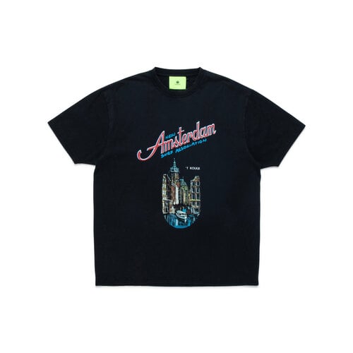 Amsterdam Letter Tee Black 2401138001