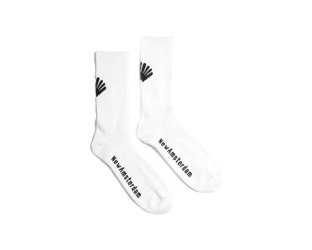 New Amsterdam Surf Association Logo Socks White 2302106001