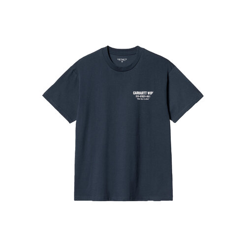 SS Less Troubles T-Shirt Cotton Blue Wax I033187.28J.XX.03