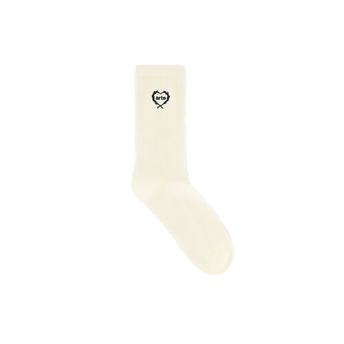 Arte Small Heart Socks Cream SS24 158SK