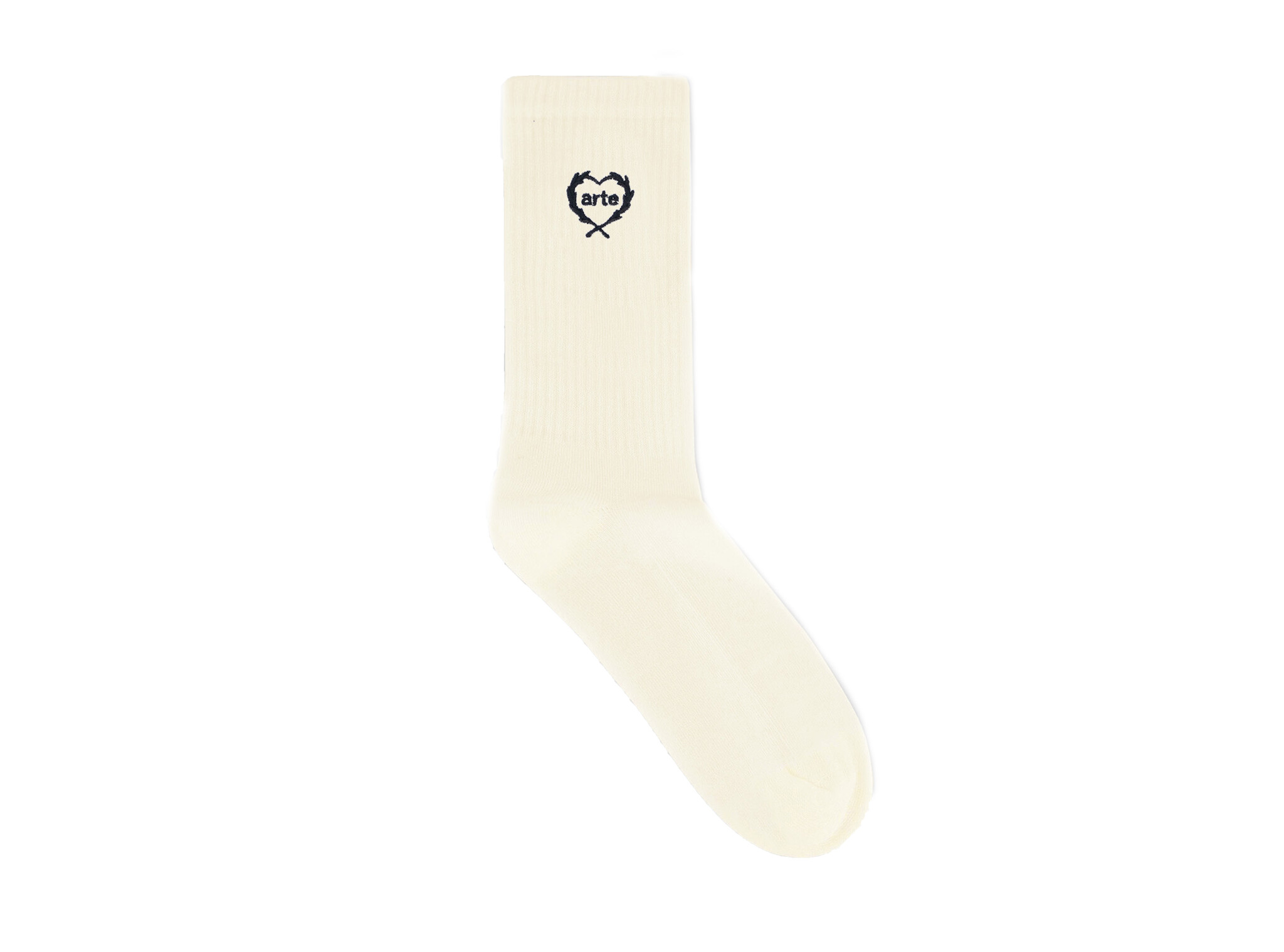 Arte Antwerp Arte Small Heart Socks Cream SS24 158SK Bruut