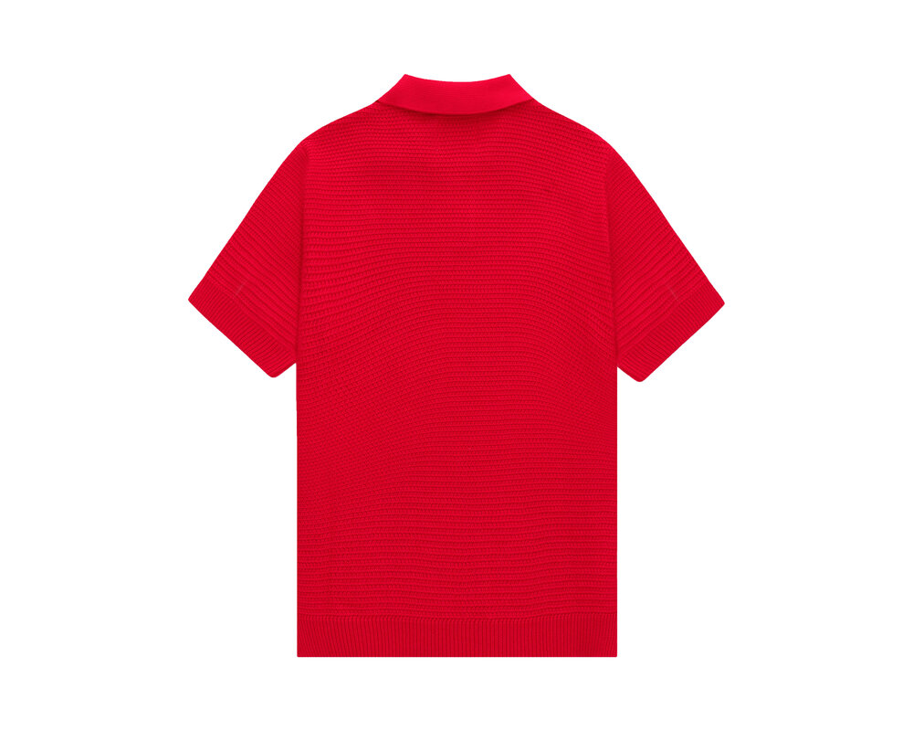 Arte Antwerp Simon Knit Shirt Red SS24 149K