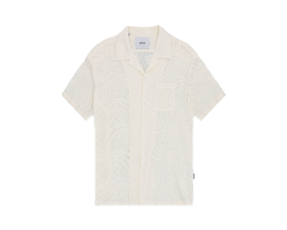 Arte Antwerp Stan Croche Shirt Cream SS24 116S