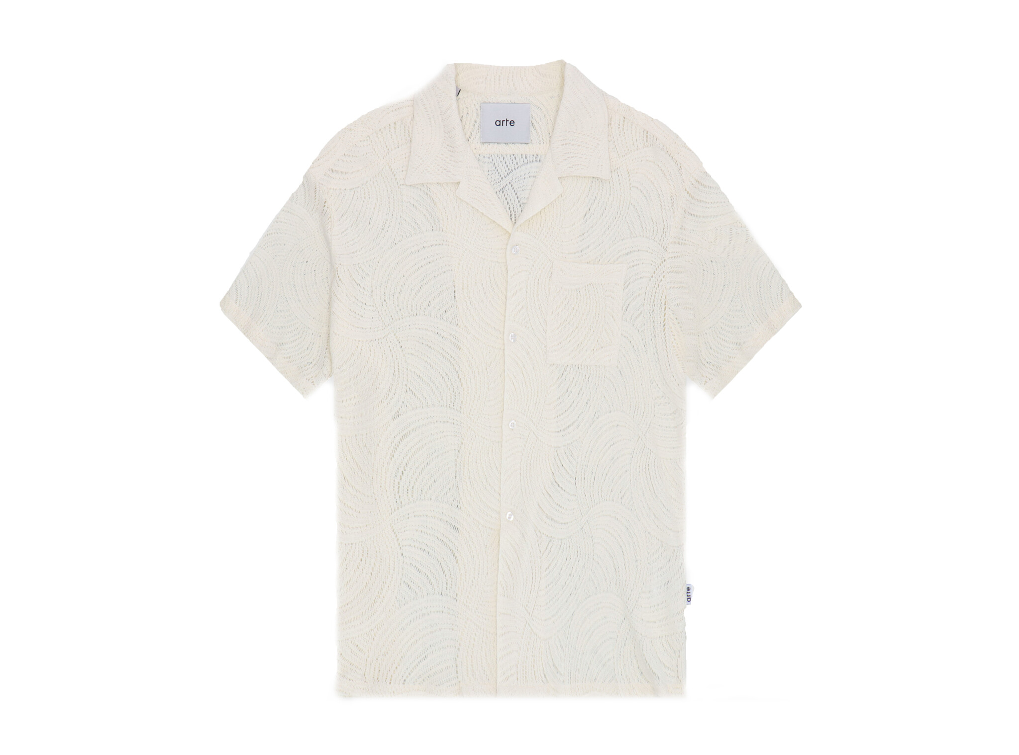 Arte Antwerp Stan Croche Shirt Cream SS24 116S Bruut Online Shop