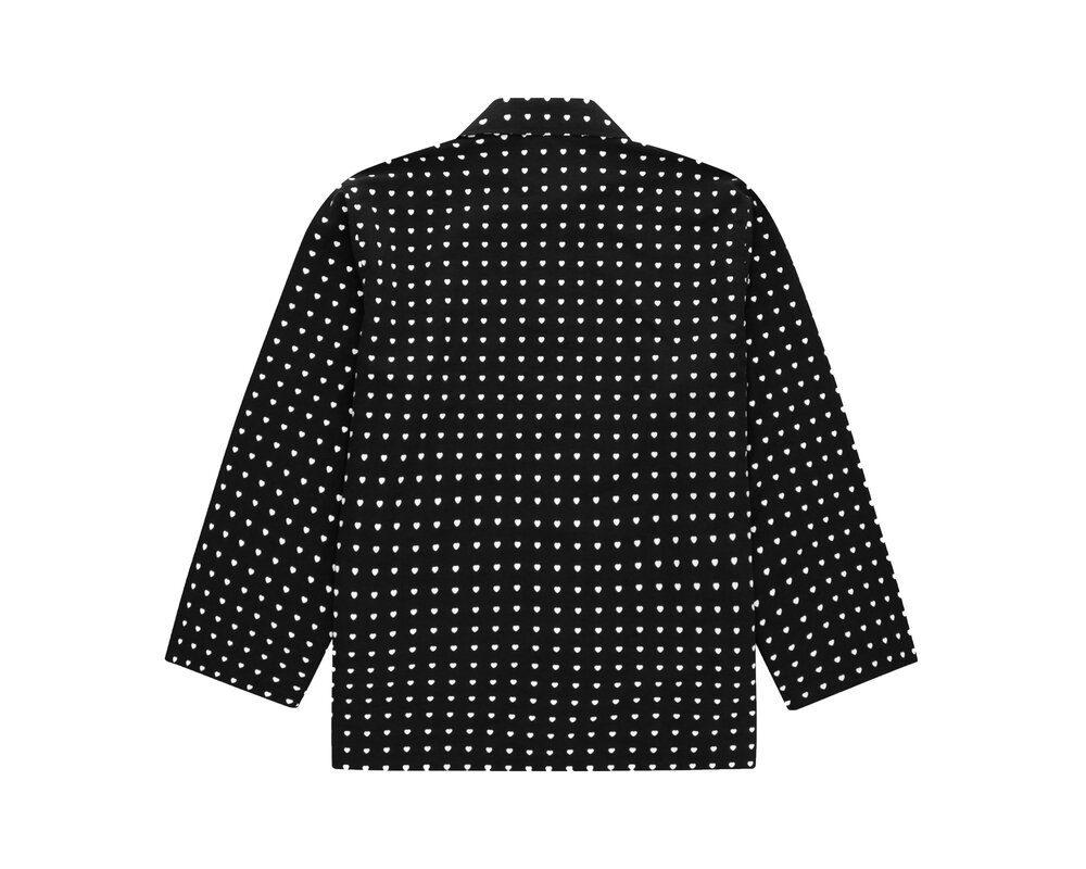 Arte Antwerp Jules Heart Jacket Black White SS24 129J