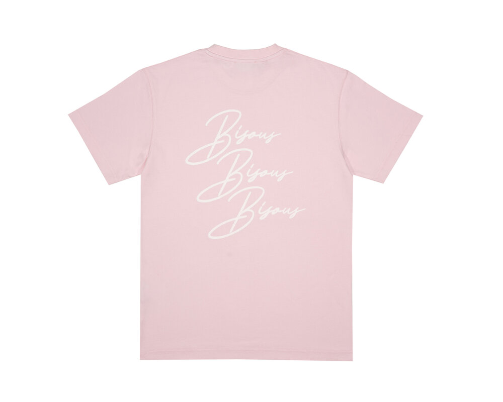 Bisous T-shirt SS Cigarette Light Pink SS24 23