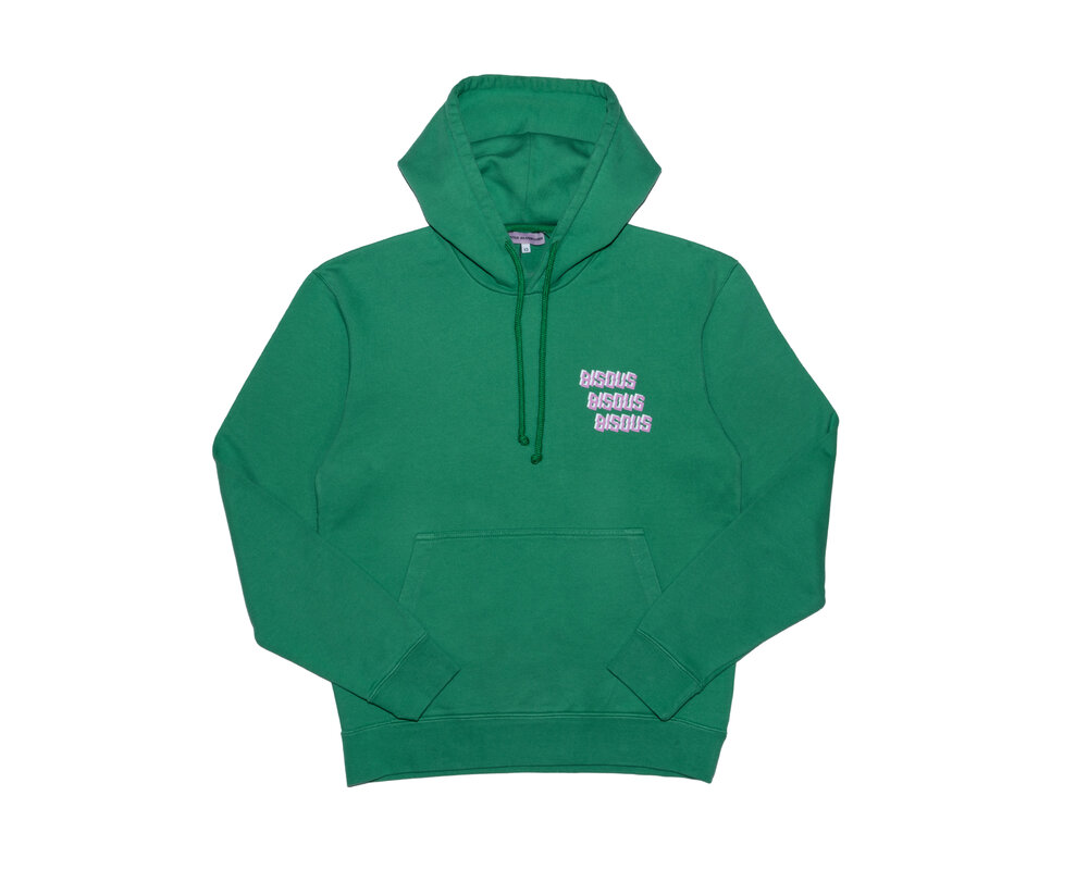 Bisous Hoodie Bisous x3 Kelly Green SS24 12