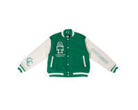 Comfort Club Ankh Of Life Varsity Jacket Emerald Green CC44001 502