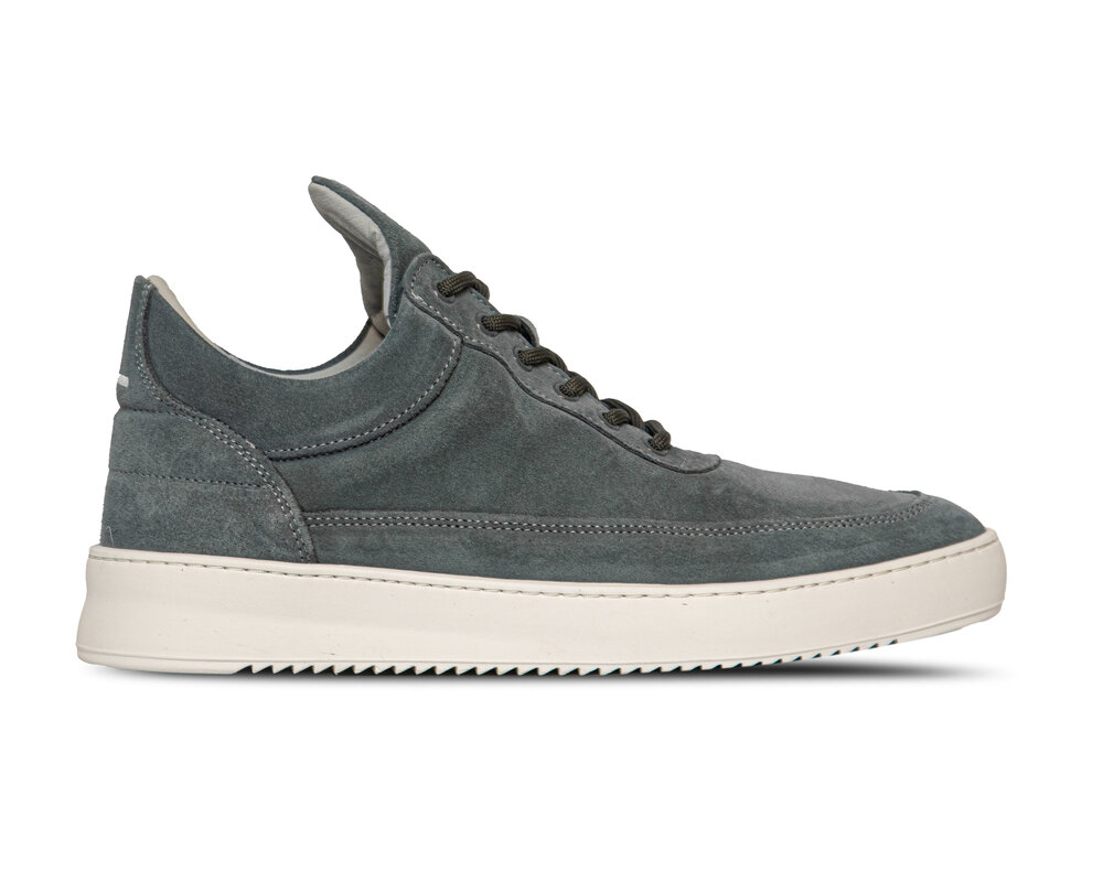 Filling Pieces Low Top Suede Organic Sage 1012010 2090