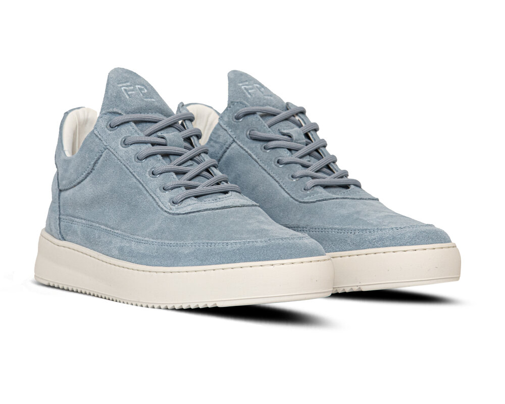 Filling Pieces Low Top Suede Organic Sky 1012279 3501