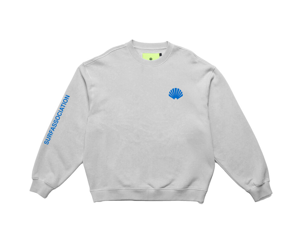 New Amsterdam Surf Association Logo Crewneck Ash 2401049003