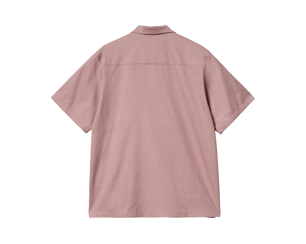 Carhartt WIP SS Delray Shirt Glassy Pink Black I031465.1R5.XX.03