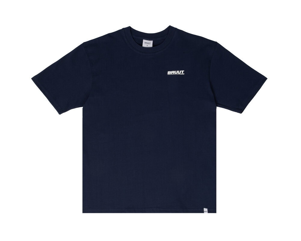 Bruut Logo T-shirt Navy White BT2300 016