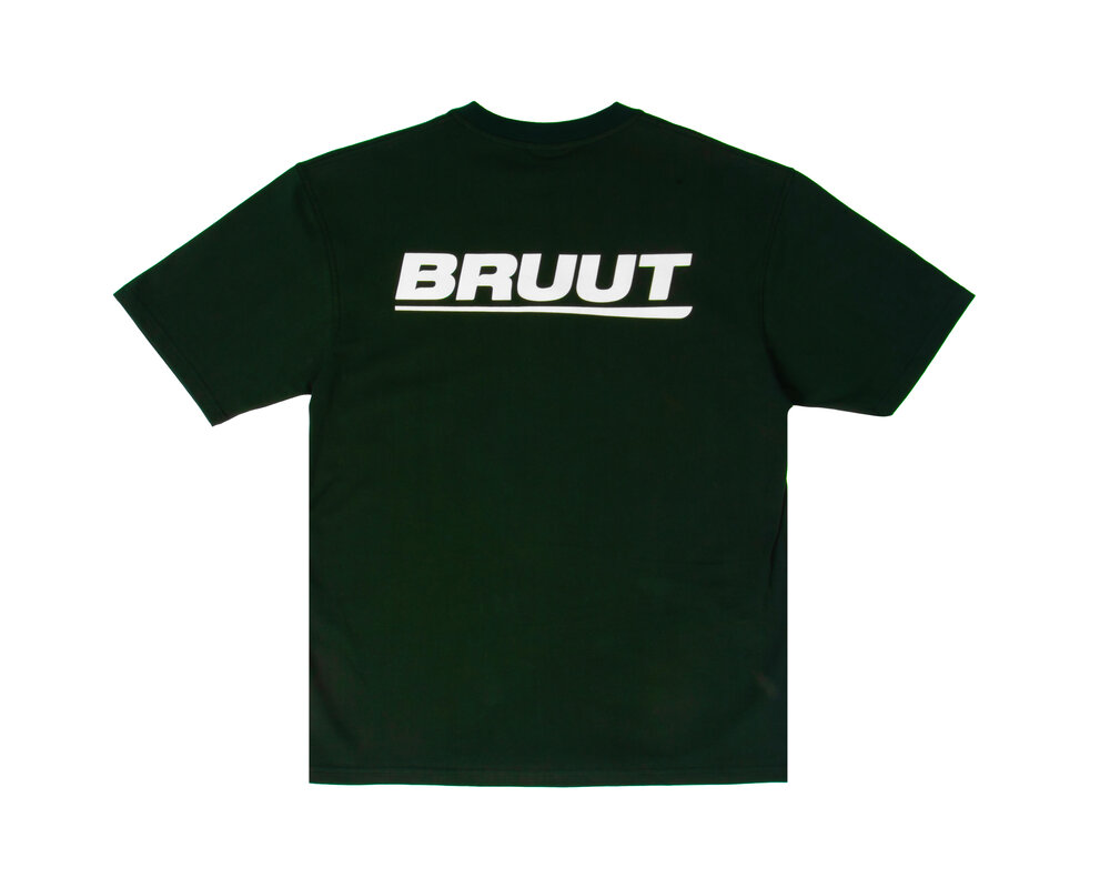 Bruut Logo T-shirt Moss White BT2300 015