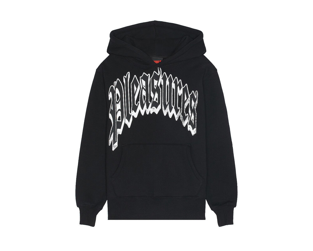 Pleasures Twitch Hoodie Black P24SP027