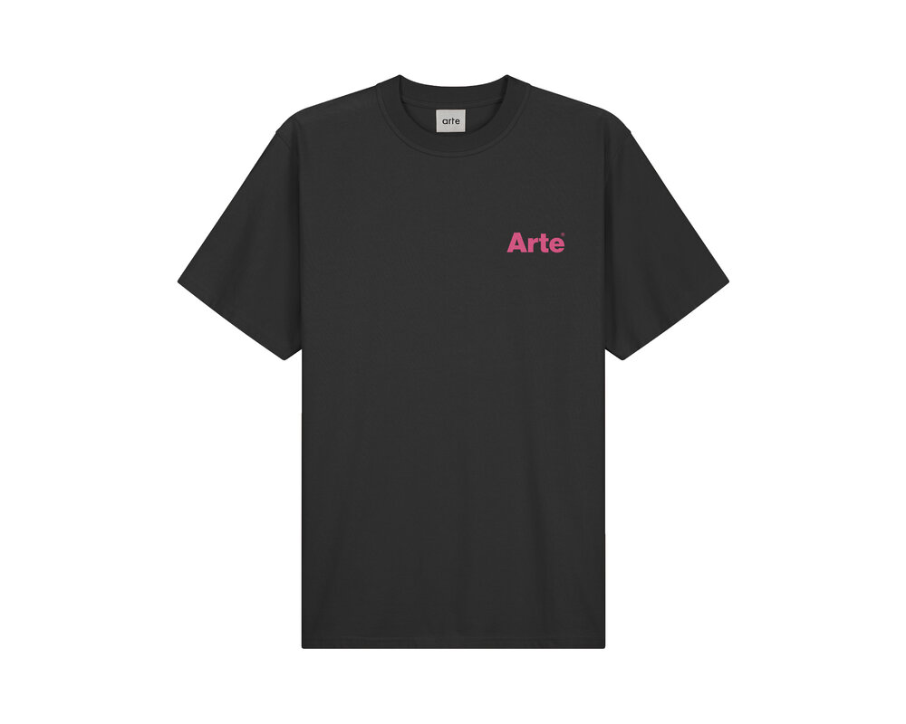 Arte Antwerp Teo Back Heart T-Shirt Black SS24 028T