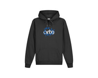 Arte Antwerp Hank Arte Front Hoodie Black SS24 040H