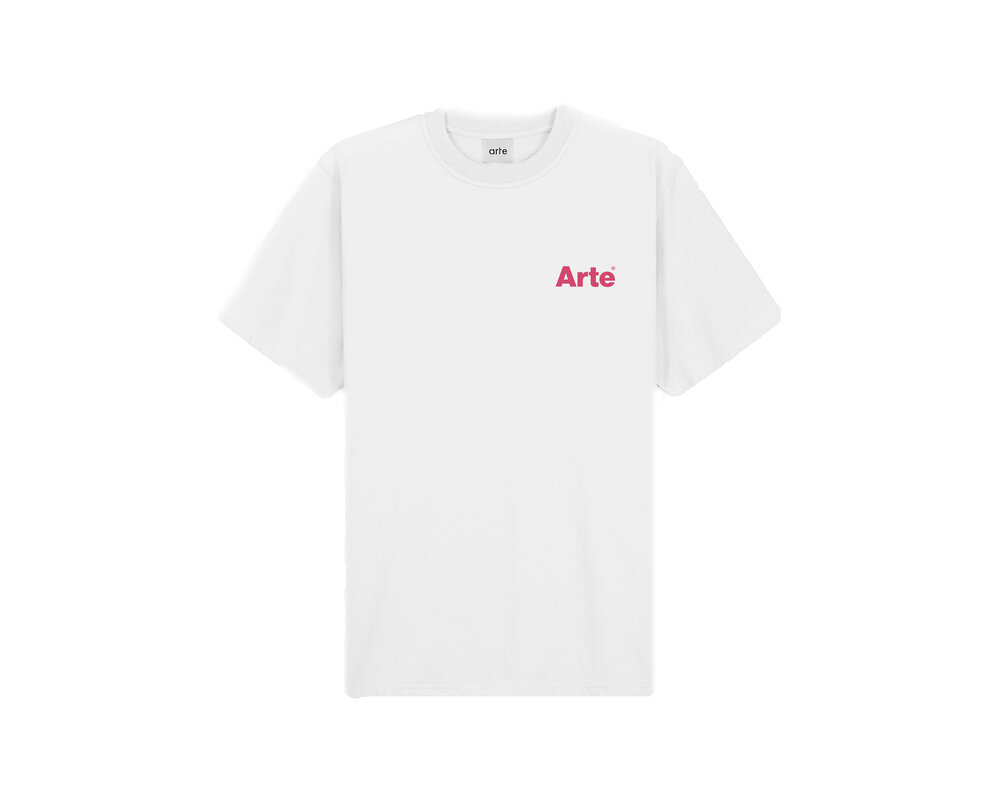 Arte Antwerp Teo Back Heart T-shirt White SS24 028T