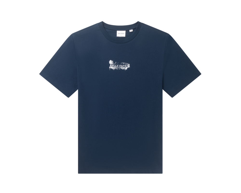Daily Paper Scratch Logo SS T-Shirt Navy 2413014