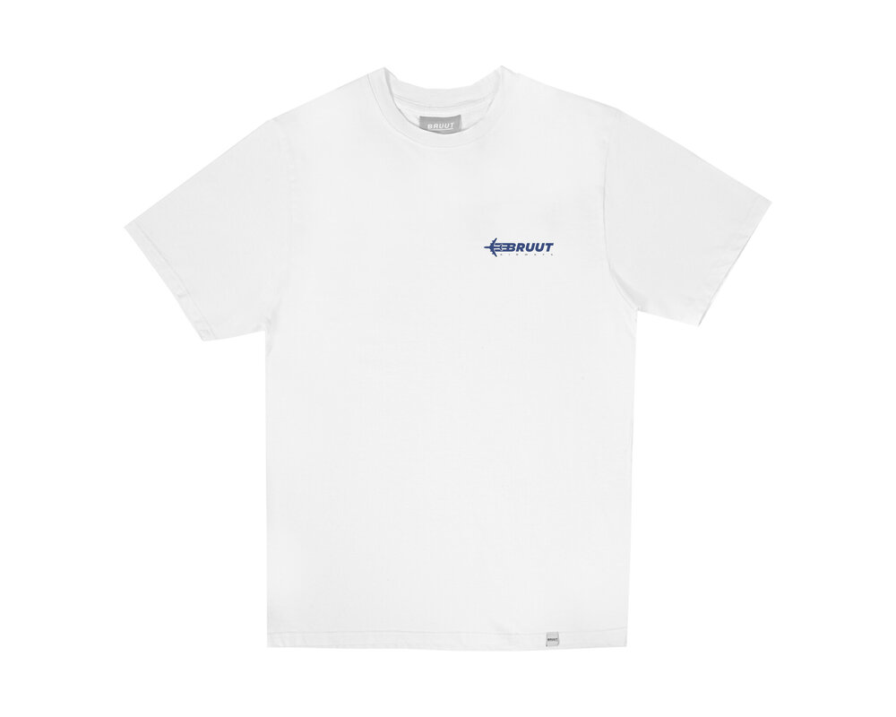 Bruut Airways Tee White Blue BT2400 016