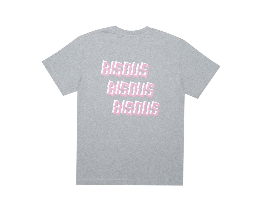 Bisous T-shirt SS Bisous x3 Ash Grey SS24 36