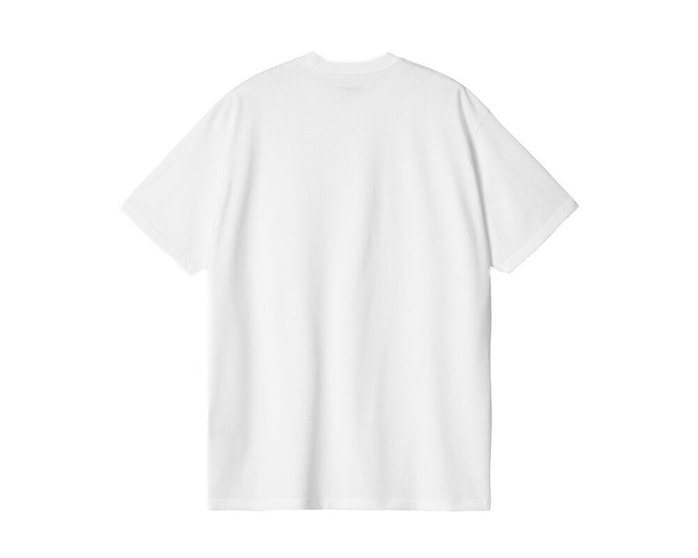 Carhartt WIP SS Amour Pocket T shirt White Black I033675.00A.XX.03