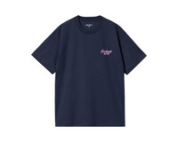 Carhartt WIP SS Friendship T Shirt Air Force Blue Light Pink I033641.2AU.XX.03