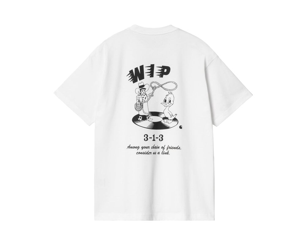 Carhartt WIP SS Friendship T Shirt White Black I033641.00A.XX.03