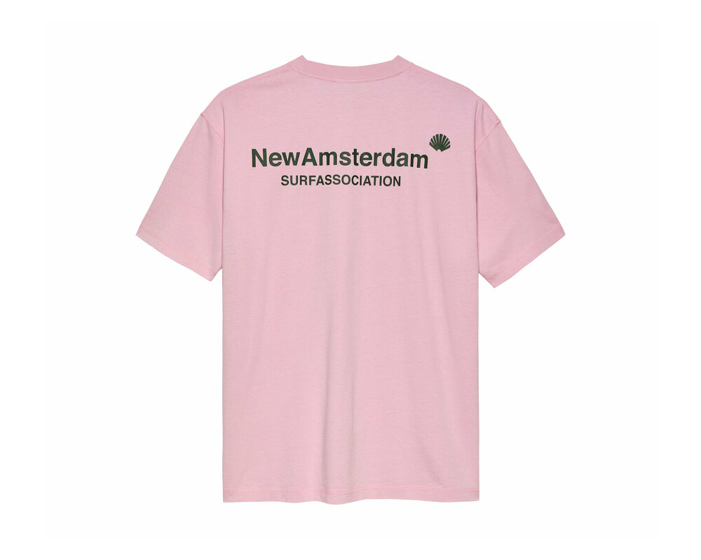 New Amsterdam Surf Association Logo Tee Cradle Pink 2402080001