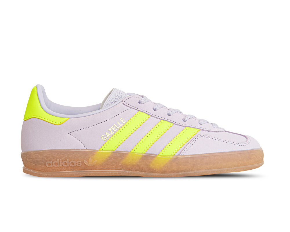 Adidas Gazelle Indoor W Silver Dawn Solar Yellow Gum IH5492