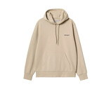 Carhartt WIP Hooded Script Embroidery Sweat Wall Black I033658.AW.XX.03