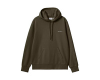 Carhartt WIP Hooded Script Embroidery Sweat Cypress White