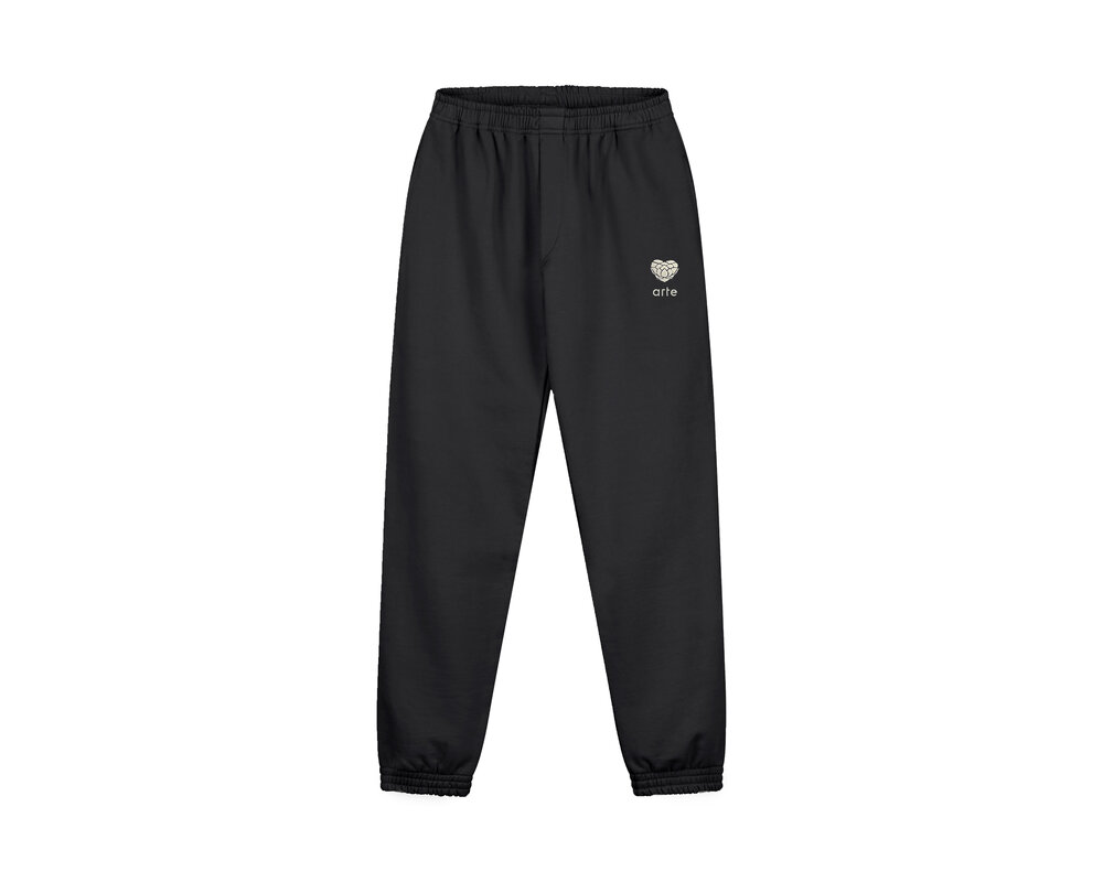 Arte Antwerp Heart Flower Sweat Pants Black AW24 143P